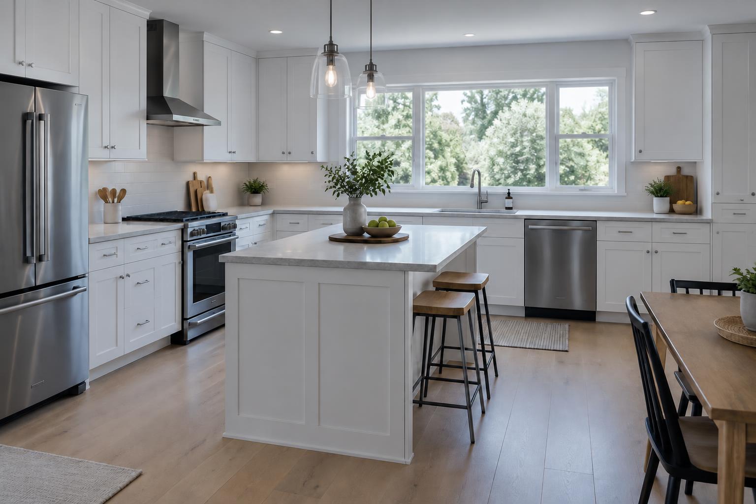 Bright newly renovated kitchen